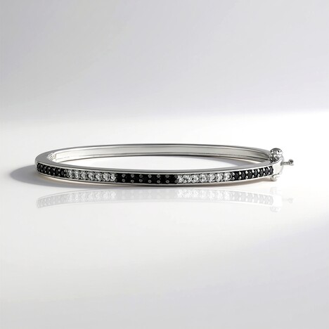 Bracciale in argento con Spinello Nero