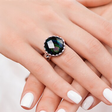 Anillo en plata con Cuarzo blanco (Art of Nature)