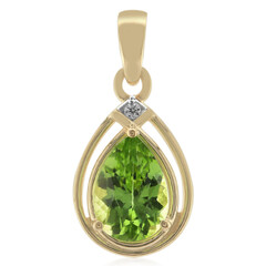 Wagogo-Peridot-Goldanhänger