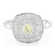 Bague en argent et Danburite jaune néon