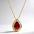 Collana in oro con Opale di Fuoco Messicano (CIRARI)