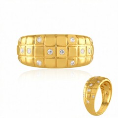 Anillo en plata con Diamante I2 (H) (de Melo Essence)