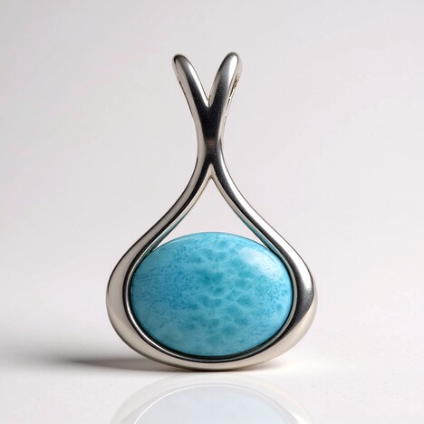 Ciondolo in argento con Larimar