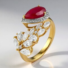 Anello in argento con Zaffiro Rosa del Madagascar (de Melo)