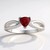 Anello in argento con Rubino Bemainty