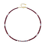 Edelstein-Silberhalskette (Riya)