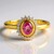 Anello in argento con Zaffiro Rosa