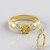Anello in argento con Berillo Giallo