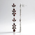 Orecchini in argento con Granato