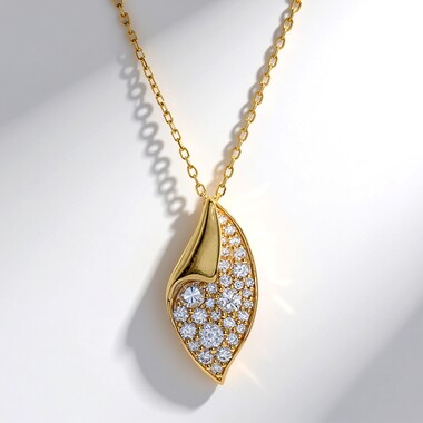 SI1 (H) Brillant-Goldhalskette (CIRARI)