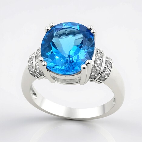 Anello in argento con Topazio Marambaia