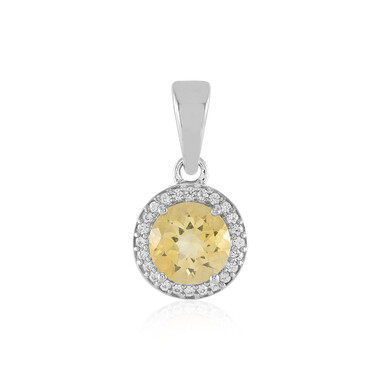 Pendentif en argent et Citrine