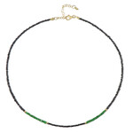 Edelstein-Silberhalskette (Riya)