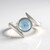 Anello in argento con Acquamarina Ofiki