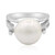 Zilveren ring met een zoetwater kweekparel (TPC)