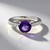 Anello in argento con Ametista Siberiana