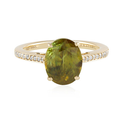Anello in oro con Sfene (AMAYANI)