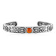 Bracciale in argento con Onice Rossa (Desert Chic)