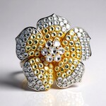 Anello in oro con Diamante Rosa I1 (CIRARI)