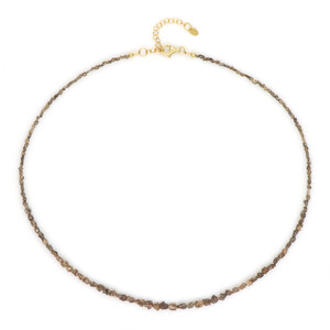 Collar en plata con Diamante fantasía