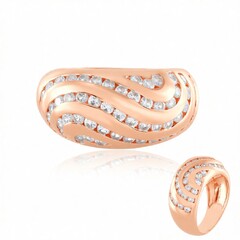 Zilveren ring met zirkonen (de Melo Essence)