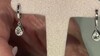 Pendientes en plata con Topacio blanco