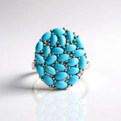 Anello in argento con Turchese Sleeping Beauty (Faszination Türkis)