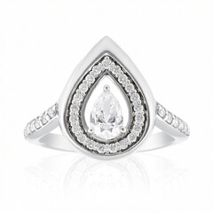 14K VVS1 (G) Diamond Gold Ring