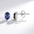 Orecchini in argento con Zaffiro Stellato Blu