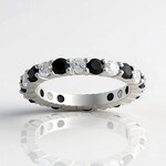 Anello in argento con Topazio Bianco