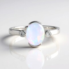 Anello in argento con Opale di Welo