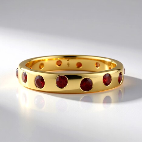Anello in argento con Rubino Tanzania