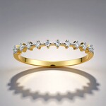Anello in oro con Diamante SI1 (G) (Annette)