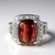 Anello in argento con Occhio di Tigre Rosso