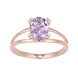 Rose de France Amethyst Silver Ring