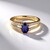Anello in oro con Zaffiro Luc Yen (non riscaldato) (AMAYANI)
