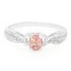 Anillo en plata con Zafiro Padparadscha