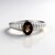 Anello in argento con Quarzo Fumè