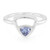 Zilveren ring met een tanzaniet