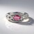 Anello in argento con Tormalina Rosa Nigeriana