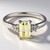 Canary Kunzite Silver Ring