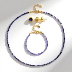Parure in argento con Tanzanite