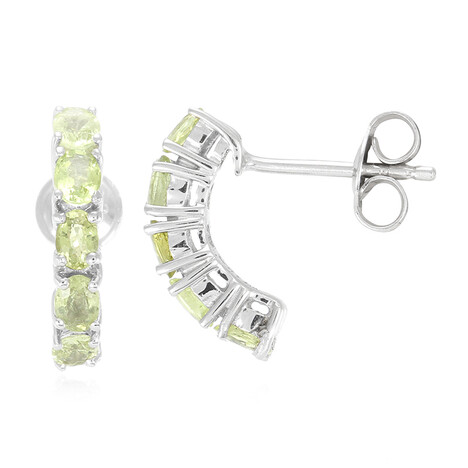 Kupfer-Turmalin-Silberohrringe