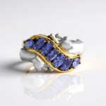 Anello in argento con Tanzanite (Gems en Vogue)