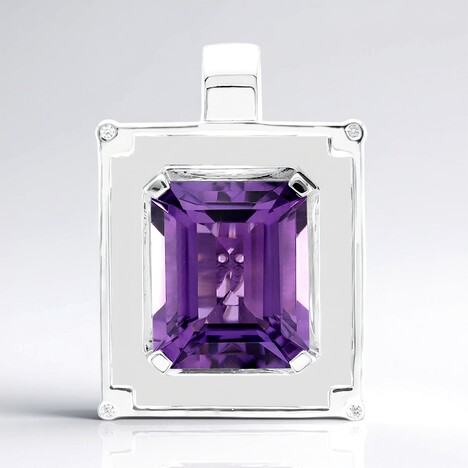 Ciondolo in argento con Ametista (Remy Rotenier)