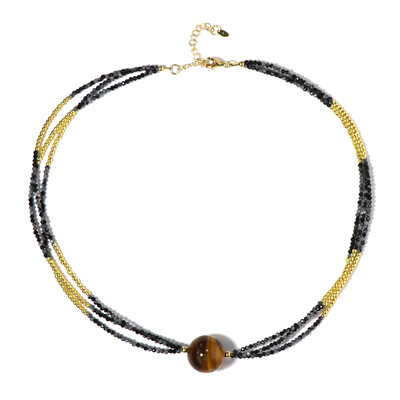 Tiger´s Eye Silver Necklace (Riya)