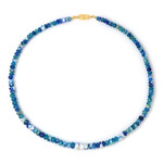 Collana in argento con Afghanite (Adela Silber)
