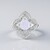 Anello in argento con Pietra di Luna Arcobaleno