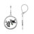 Boucles d'oreilles en argent et Grenat Tsavorite