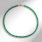 Collar en plata con Ónix verde